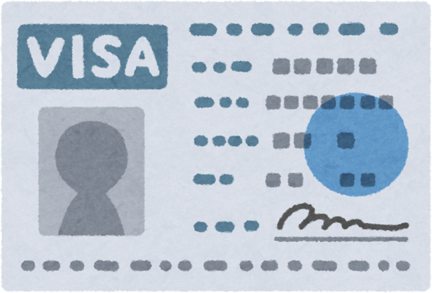 Visa Watercolor Illustration
